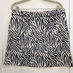 Blue & white dressy skort. Size 10.